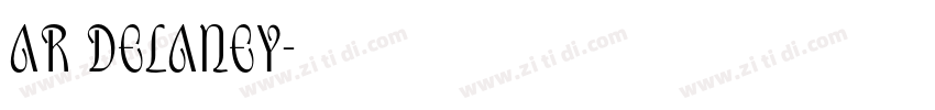 AR DELANEY字体转换